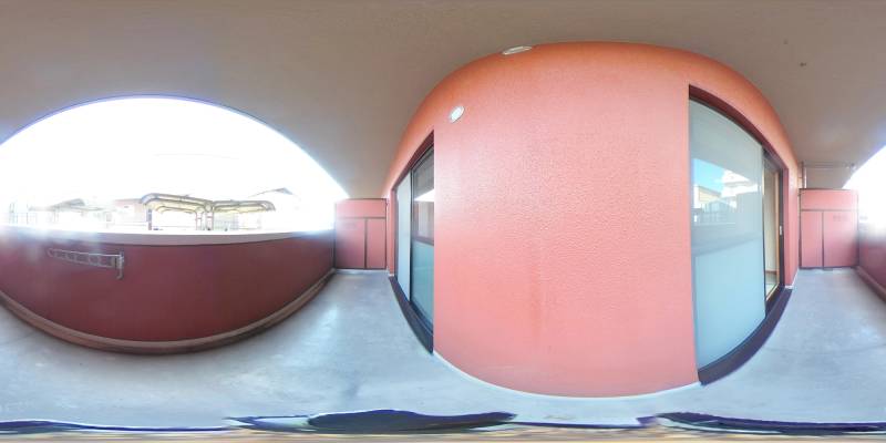 パノラマ画像バルコニー