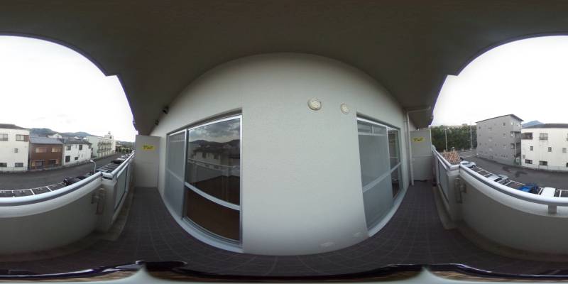 パノラマ画像バルコニー