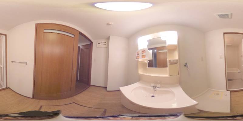 パノラマ画像洗面所