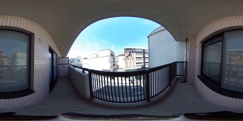 パノラマ画像バルコニー