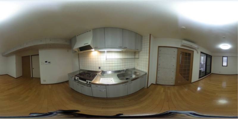 パノラマ画像キッチン