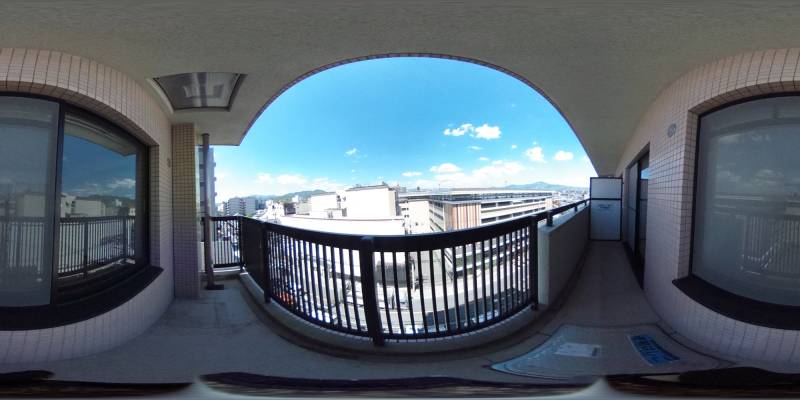 パノラマ画像バルコニー