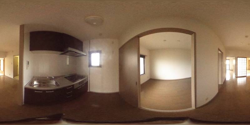 パノラマ画像キッチン