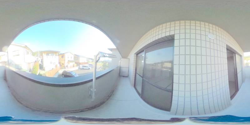 パノラマ画像バルコニー