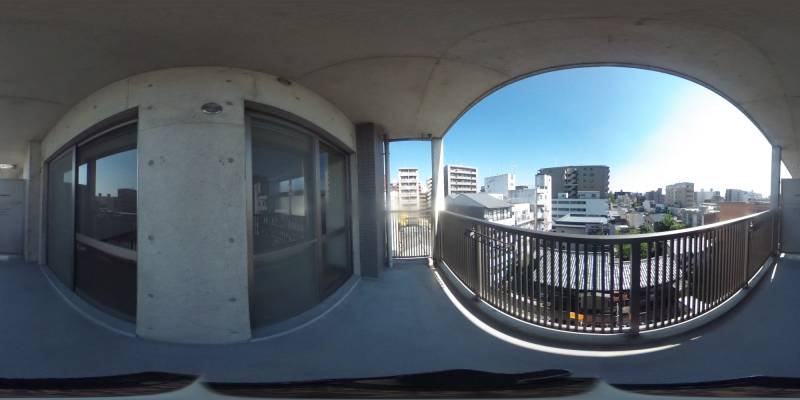 パノラマ画像バルコニー