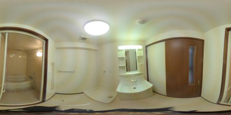 パノラマ画像洗面所