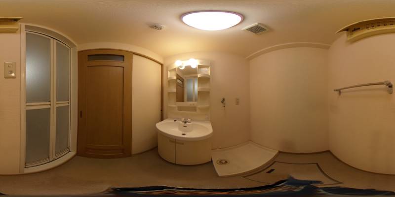 パノラマ画像洗面所