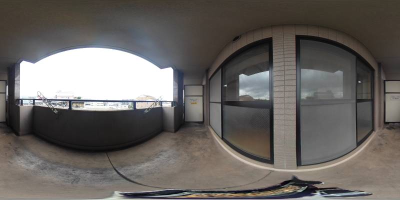 パノラマ画像バルコニー