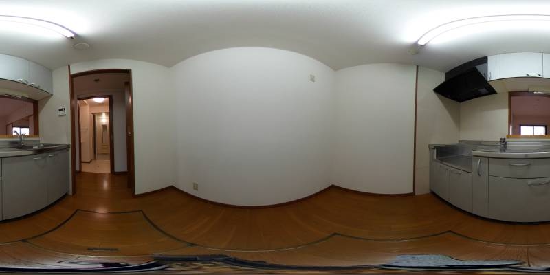 パノラマ画像キッチン