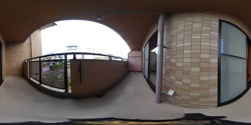 パノラマ画像バルコニー