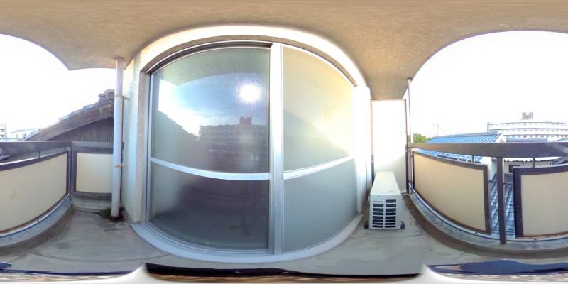 パノラマ画像バルコニー