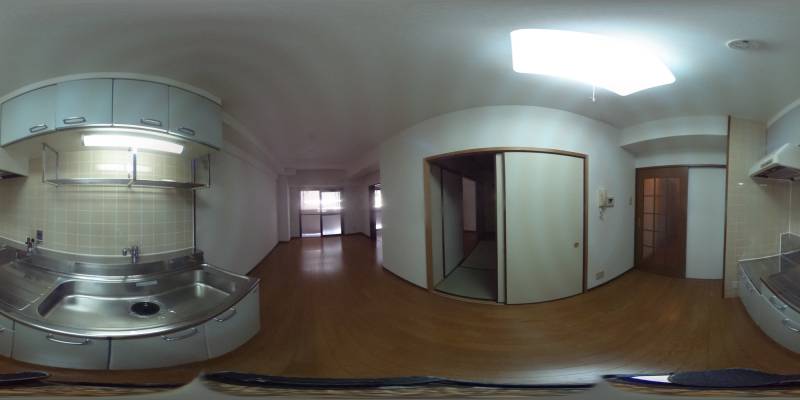 パノラマ画像キッチン