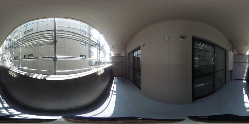 パノラマ画像バルコニー