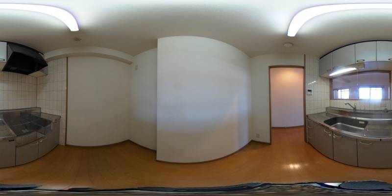 パノラマ画像キッチン