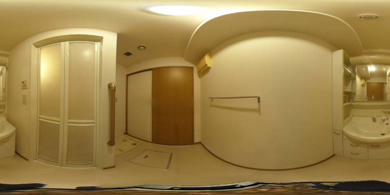 パノラマ画像洗面所