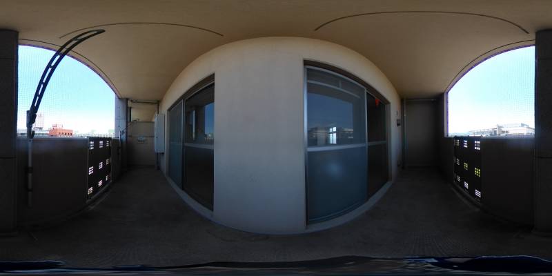 パノラマ画像バルコニー