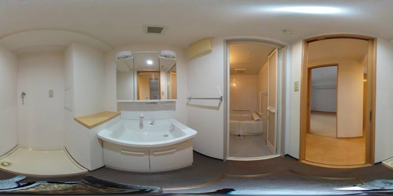 パノラマ画像洗面所