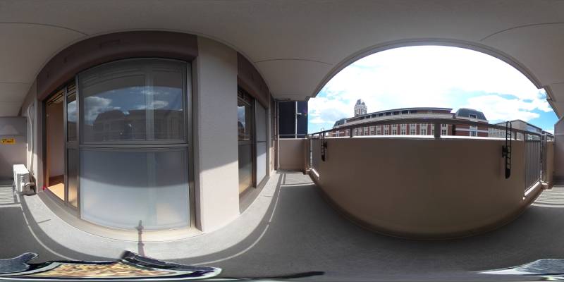 パノラマ画像バルコニー