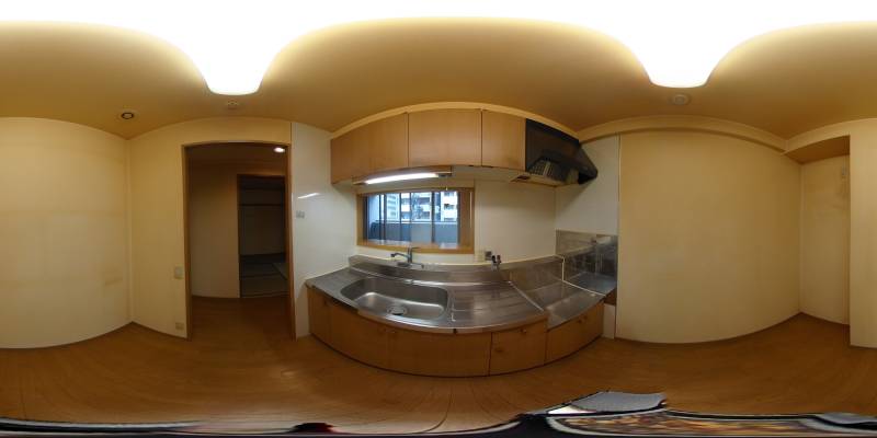 パノラマ画像キッチン