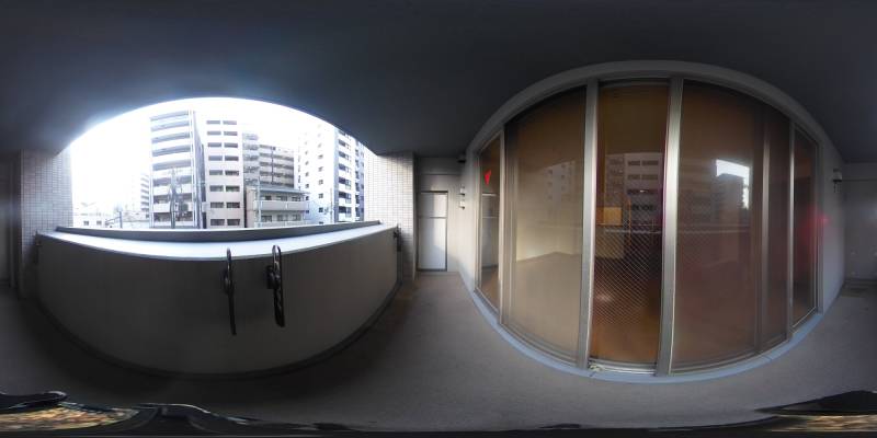 パノラマ画像バルコニー