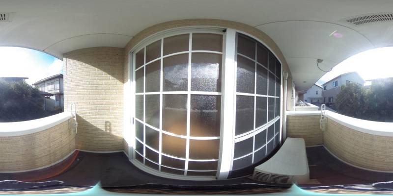 パノラマ画像バルコニー