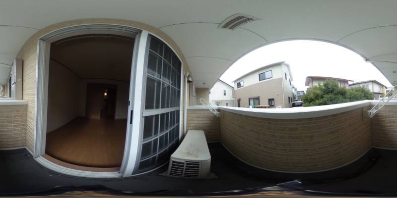 パノラマ画像バルコニー