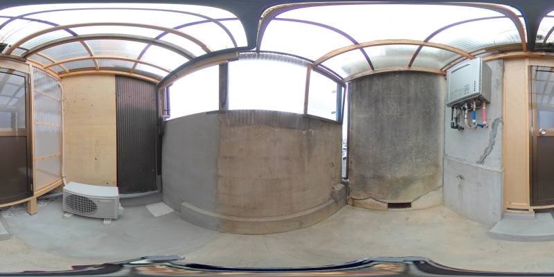 パノラマ画像バルコニー