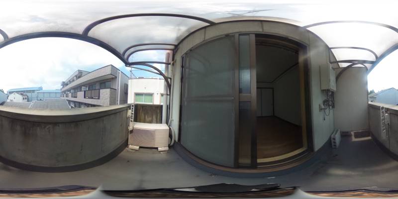 パノラマ画像バルコニー