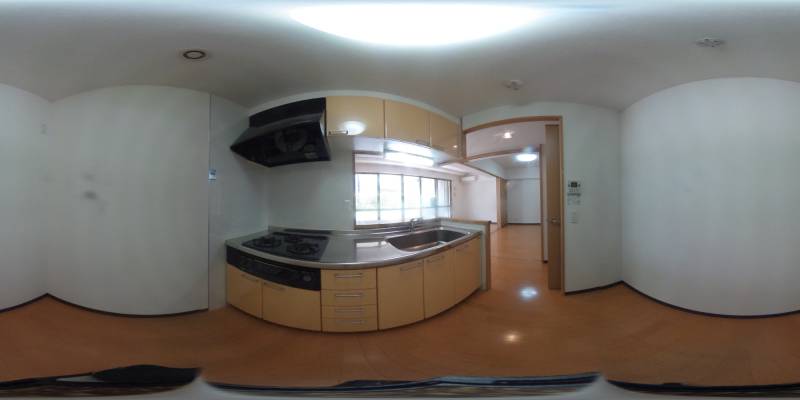 パノラマ画像キッチン