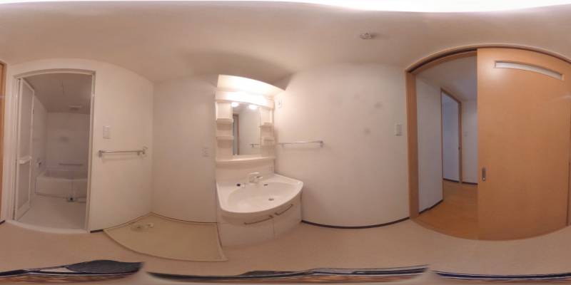 パノラマ画像洗面所