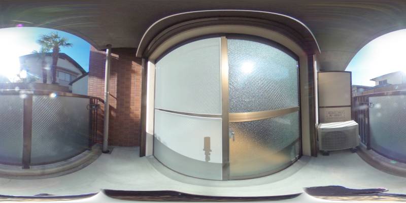 パノラマ画像バルコニー