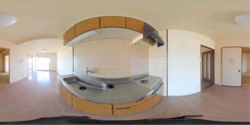 パノラマ画像キッチン