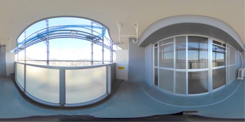 パノラマ画像バルコニー