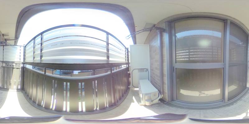 パノラマ画像バルコニー