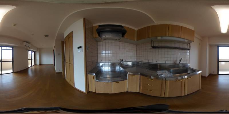 パノラマ画像キッチン