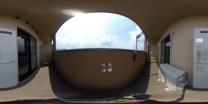 パノラマ画像バルコニー