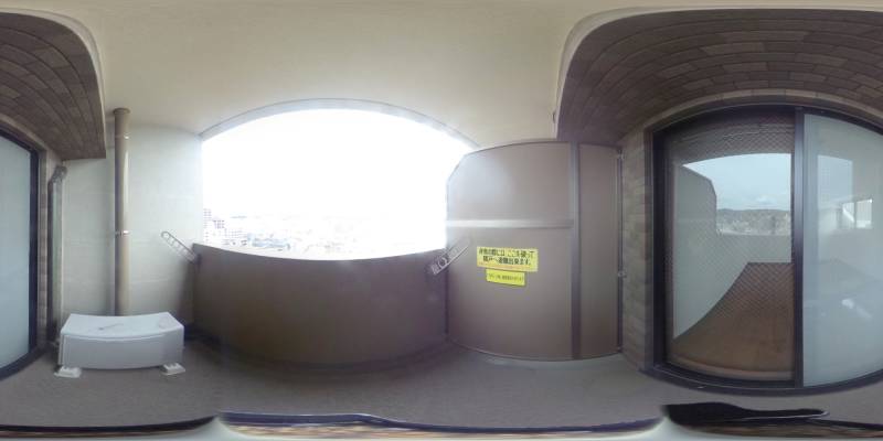 パノラマ画像バルコニー