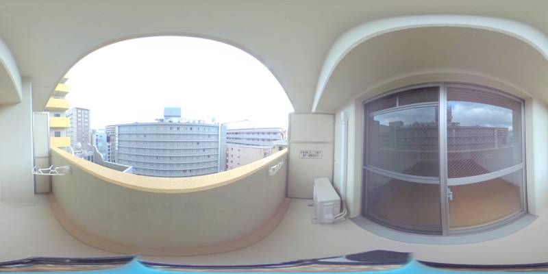 パノラマ画像バルコニー