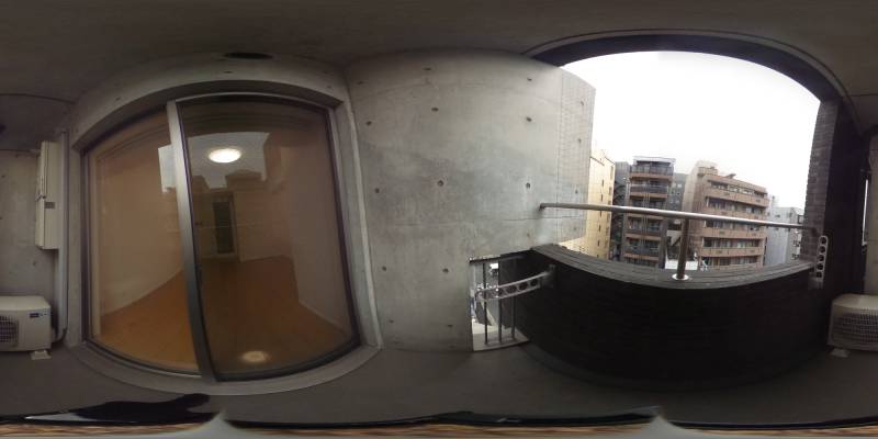 パノラマ画像バルコニー