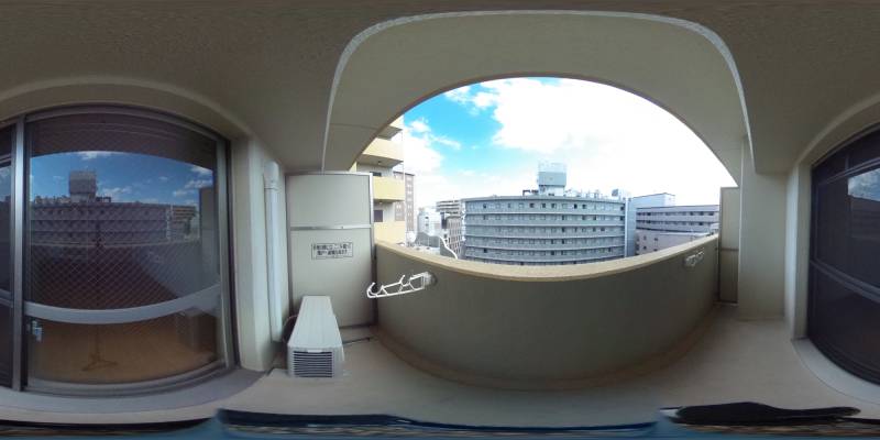 パノラマ画像バルコニー