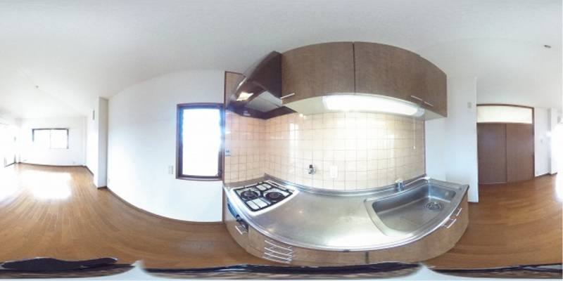 パノラマ画像キッチン