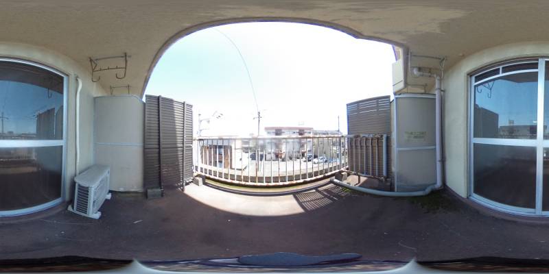 パノラマ画像バルコニー