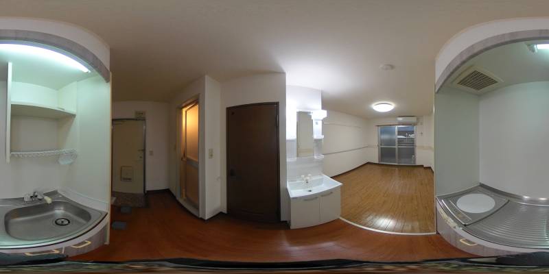 パノラマ画像キッチン