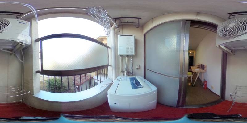 パノラマ画像バルコニー