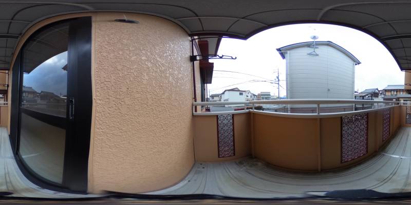 パノラマ画像バルコニー