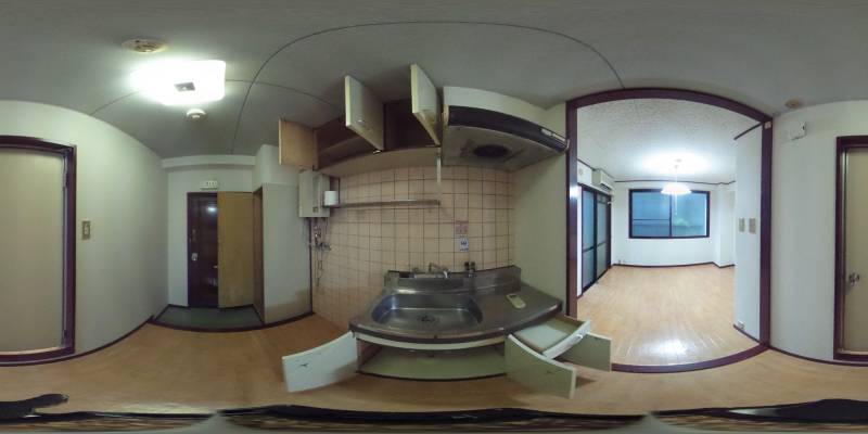 パノラマ画像キッチン