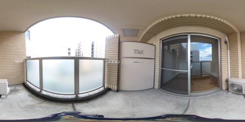 パノラマ画像バルコニー