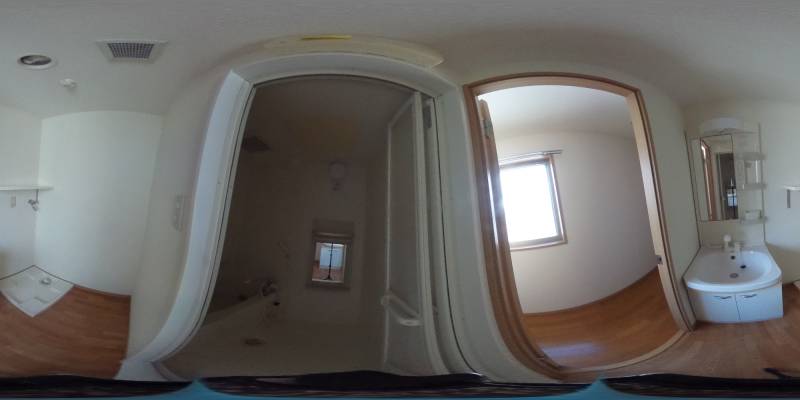 パノラマ画像バスルーム