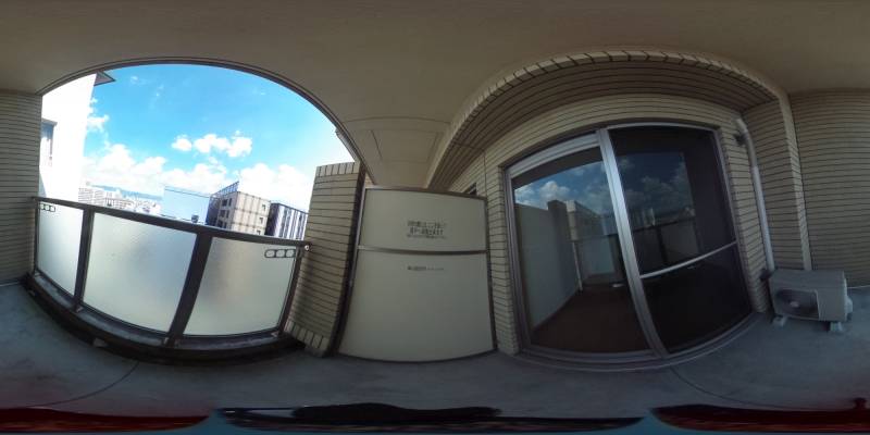 パノラマ画像バルコニー