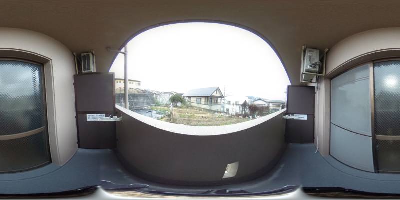 パノラマ画像バルコニー